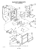 DISPENSER FRONT Diagram and Parts List for ED25RQXWW02  Whirlpool Refrigerator