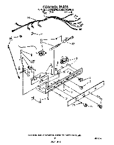 Control Diagram and Parts List for ED27DQZWN11  Whirlpool Refrigerator