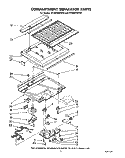 COMPARTMENT SEPARATOR Diagram and Parts List for ET18JMYSN00  Whirlpool Refrigerator