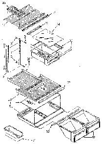 Shelf Diagram and Parts List for ET20NKXSM11  Whirlpool Refrigerator