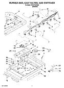 Part Location Diagram of W10854967 Whirlpool Surface Igniter