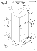 CABINET, LITERATURE Diagram and Parts List for ET1MTKXKQ00  Whirlpool Refrigerator