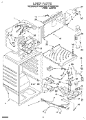 LINER Diagram and Parts List for ET18NMXDW04  Whirlpool Refrigerator