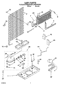 UNIT PARTS Diagram and Parts List for ET8BPMXKT01  Whirlpool Refrigerator