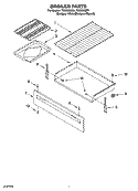 BROILER PARTS Diagram and Parts List for TGS325MT1  Estate Range