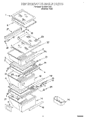 REFRIGERATOR SHELF Diagram and Parts List for GD25SFXHS01  Whirlpool Refrigerator