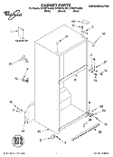 CABINET, LITERATURE Diagram and Parts List for GT9SHTXLT00  Whirlpool Refrigerator
