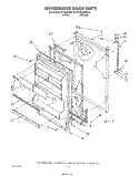 REFRIGERATOR DOOR , LIT/OPTIONAL Diagram and Parts List for ET18GKXSW10  Whirlpool Refrigerator