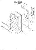 Part Location Diagram of 4357098 Whirlpool HANDLE