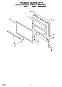 FREEZER DOOR PARTS, OPTIONAL PARTS Diagram and Parts List for GR9FHKXPB01  Whirlpool Refrigerator