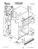 CABINET Diagram and Parts List for ET20GMXXN00  Whirlpool Refrigerator