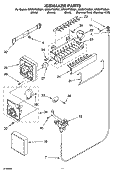 ICEMAKER PARTS Diagram and Parts List for GR2SHTXMB01  Whirlpool Refrigerator
