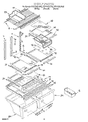 SHELF Diagram and Parts List for ET21CMXJT00  Whirlpool Refrigerator