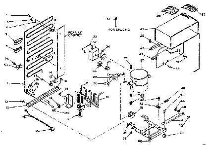 Unit Parts Diagram and Parts List for 106W12BL  Kenmore Refrigerator