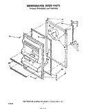 REFRIGERATOR DOOR , NOT ILLUSTRATED Diagram and Parts List for ET18JMYSF01  Whirlpool Refrigerator