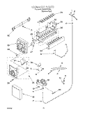 ICEMAKER Diagram and Parts List for GD25SFXHS03  Whirlpool Refrigerator