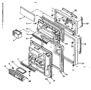 Part Location Diagram of 518088 Maytag Refrigerator door panel (yellow)