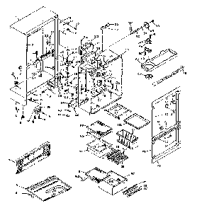 Cabinet Parts Diagram and Parts List for 106W16GL2  Kenmore Refrigerator