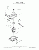 UNIT PARTS Diagram and Parts List for  KitchenAid Blender