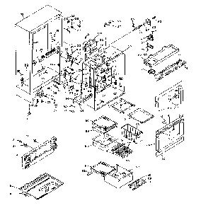 Cabinet Parts Diagram and Parts List for 106W16G  Kenmore Refrigerator