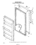 DOOR , LIT/OPTIONAL Diagram and Parts List for EV110FXVN00  Whirlpool Refrigerator