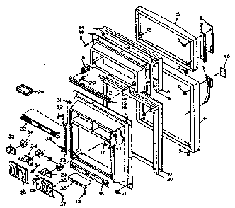 Door Parts Diagram and Parts List for 106W14EIM1  Kenmore Refrigerator