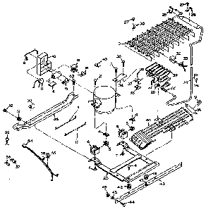 Unit Parts Diagram and Parts List for 106T14E1  Kenmore Refrigerator