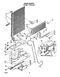 UNIT Diagram and Parts List for ET18HKXSW02  Whirlpool Refrigerator