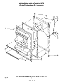 REFRIGERATOR DOOR , NOT ILLUSTRATED Diagram and Parts List for ET18JKXMWRA  Whirlpool Refrigerator