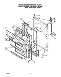 REFRIGERATOR DOOR, LIT/OPTIONAL Diagram and Parts List for ET18ZKXXG00  Whirlpool Refrigerator