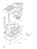 SHELF, OPTIONAL Diagram and Parts List for ET21GMXHW01  Whirlpool Refrigerator