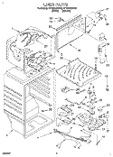 LINER Diagram and Parts List for ET18PKXDW03  Whirlpool Refrigerator