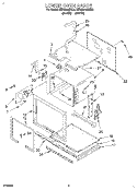 LOWER OVEN Diagram and Parts List for KEBS276BWH2  KitchenAid Wall Oven
