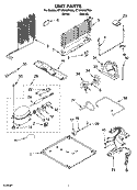 UNIT PARTS Diagram and Parts List for ET1PHKXPQ03  Whirlpool Refrigerator