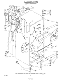 CABINET Diagram and Parts List for ET18AKXSW00  Whirlpool Refrigerator