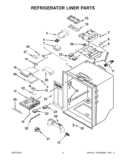 Part Location Diagram of WPW10280983 Whirlpool Insulation