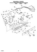 CONTROL Diagram and Parts List for GD2LHGXLB00  Whirlpool Refrigerator