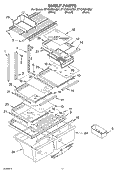 SHELF, OPTIONAL Diagram and Parts List for ET1CHMXKQ07  Whirlpool Refrigerator