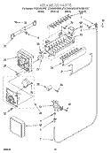 ICEMAKER Diagram and Parts List for GT22DMXGT01  Whirlpool Refrigerator
