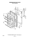 REFRIGERATOR DOOR Diagram and Parts List for ET20GMXTW00  Whirlpool Refrigerator