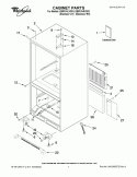 CABINET PARTS Diagram and Parts List for  Whirlpool Refrigerator