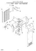 AIR FLOW Diagram and Parts List for GD27DIXHT01  Whirlpool Refrigerator