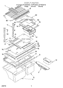 SHELF, OPTIONAL Diagram and Parts List for ET18PKXGW01  Whirlpool Refrigerator