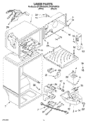 LINER Diagram and Parts List for ET1WTKXKT01  Whirlpool Refrigerator