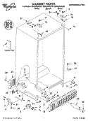 CABINET, LITERATURE Diagram and Parts List for GD2LHGXLB01  Whirlpool Refrigerator
