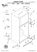 CABINET, LITERATURE Diagram and Parts List for GT22DCXJB01  Whirlpool Refrigerator