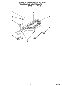 WATER DISPENSER PARTS, OPTIONAL PARTS Diagram and Parts List for GT9MHTXRT01  Whirlpool Refrigerator