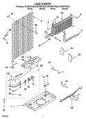 UNIT PARTS Diagram and Parts List for ET4WSKYKQ04  Whirlpool Refrigerator