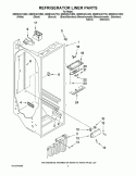 REFRIGERATOR LINER PARTS Diagram and Parts List for GS6NHAXVA02  Whirlpool Refrigerator
