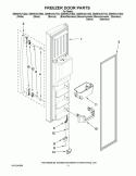 FREEZER DOOR PARTS Diagram and Parts List for GS6NHAXVA02  Whirlpool Refrigerator